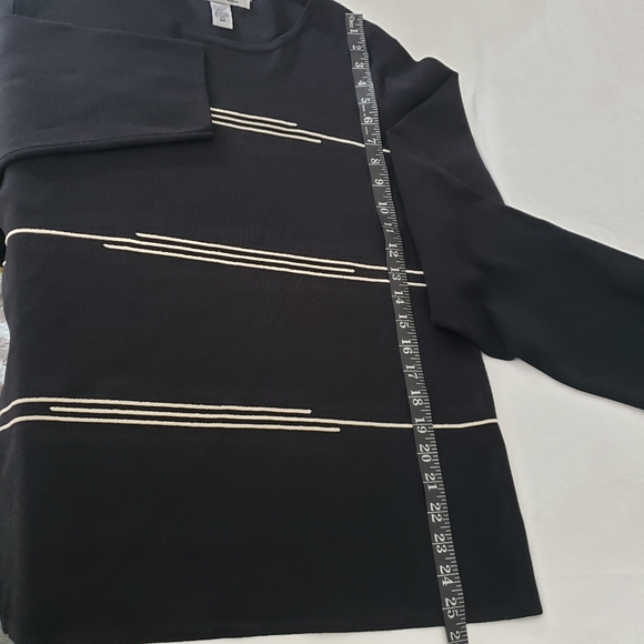 Carducci Woman Sweater Plus Size 2X Black Long Sleeve Stretchy Thick Knit - Picture 7 of 12